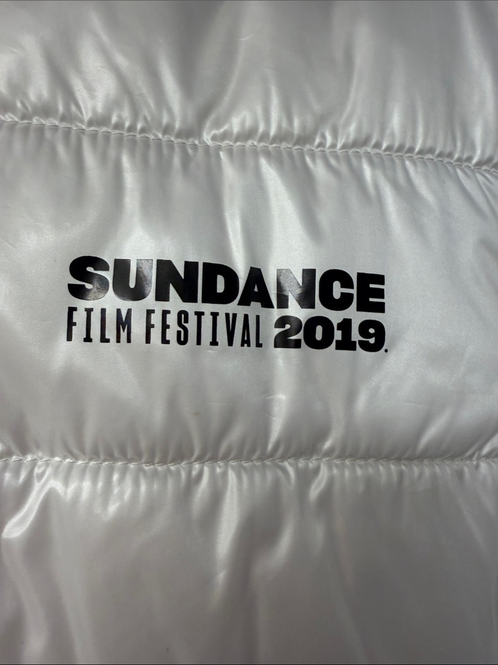 Sundance Film Festival 2019 White Purple Puffer Jacket Reversible